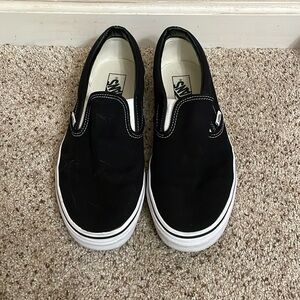 Black Vans, very lightly worn